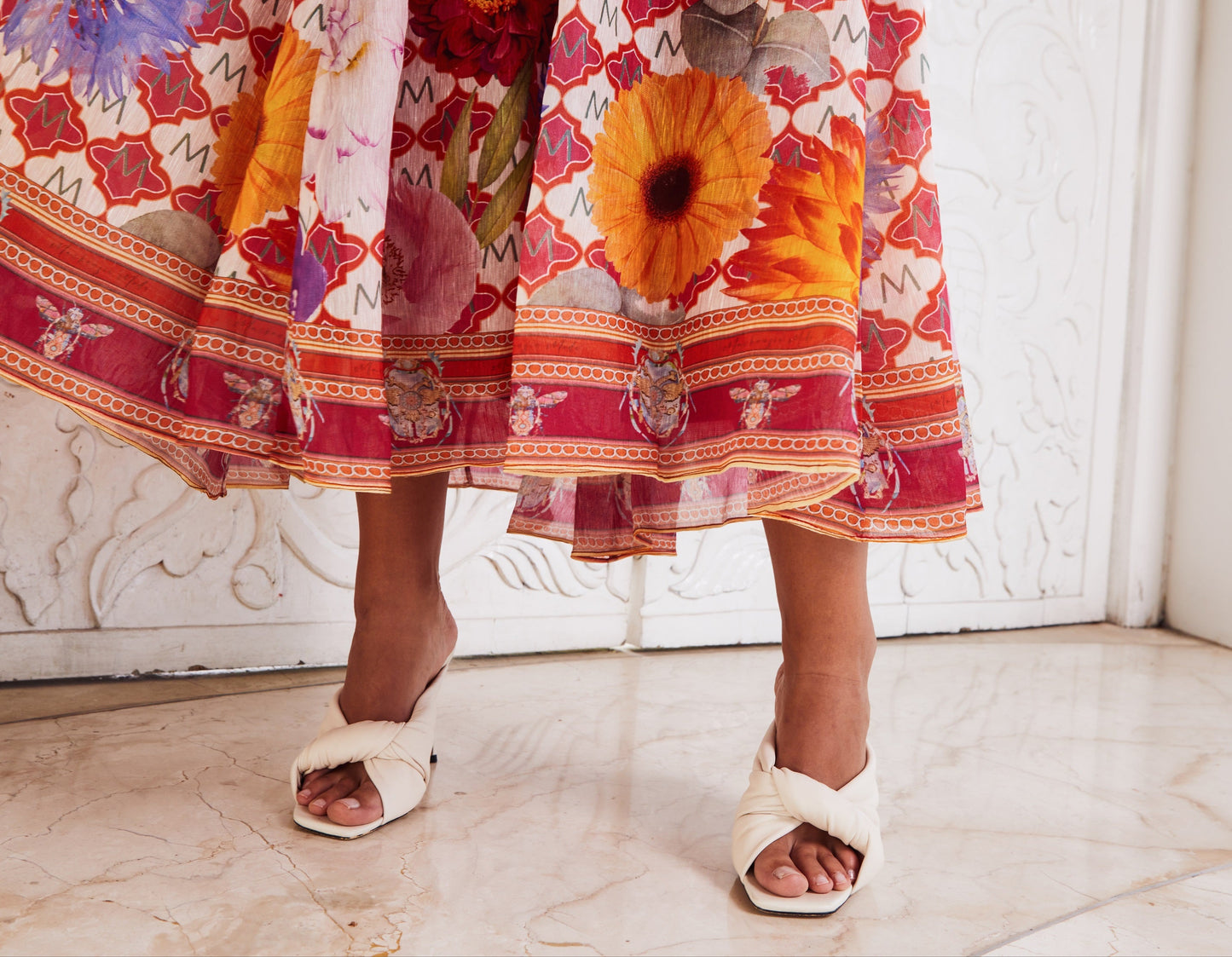 Robe longue Côte Amalfitaine | Rose