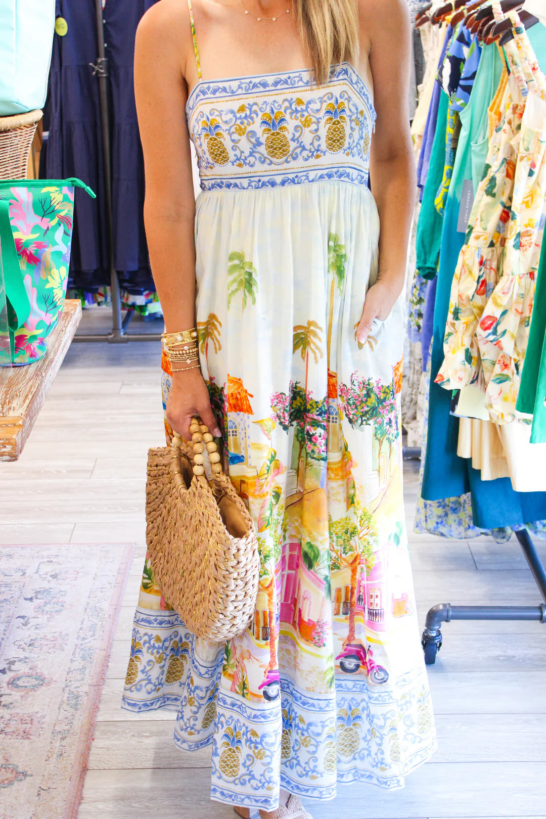 Multicolor Beach Maxi Dress