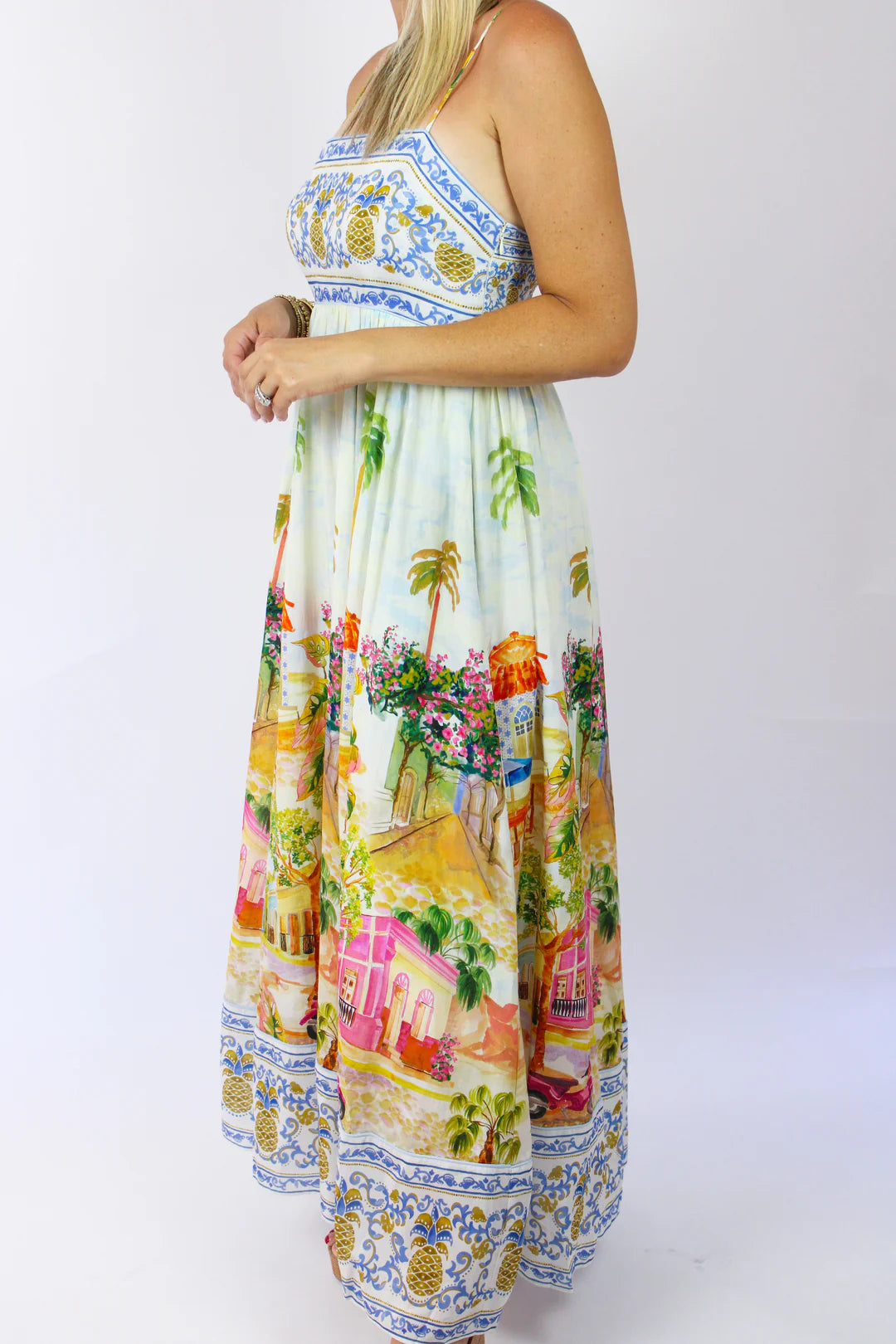 Multicolor Beach Maxi Dress