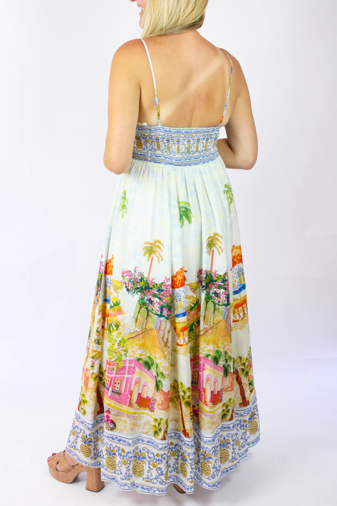 Multicolor Beach Maxi Dress