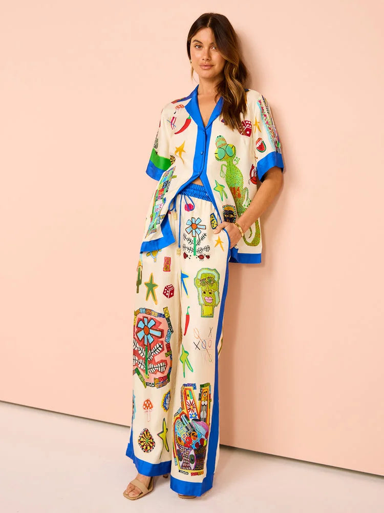 Rollers Shirt and Pant In Multi