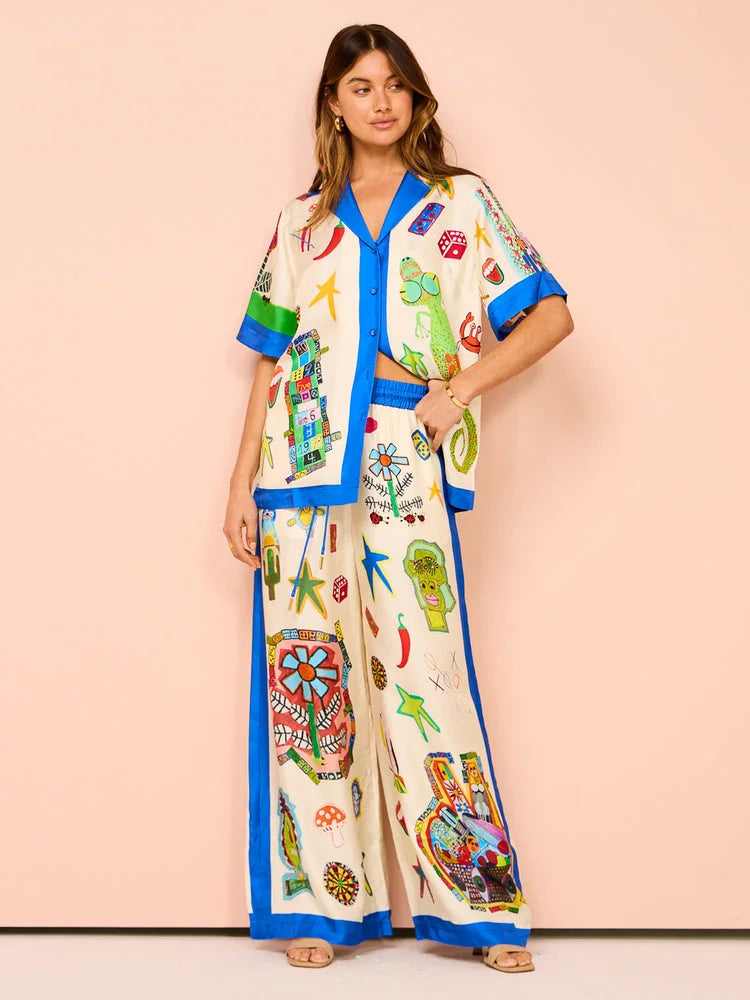 Rollers Shirt and Pant In Multi