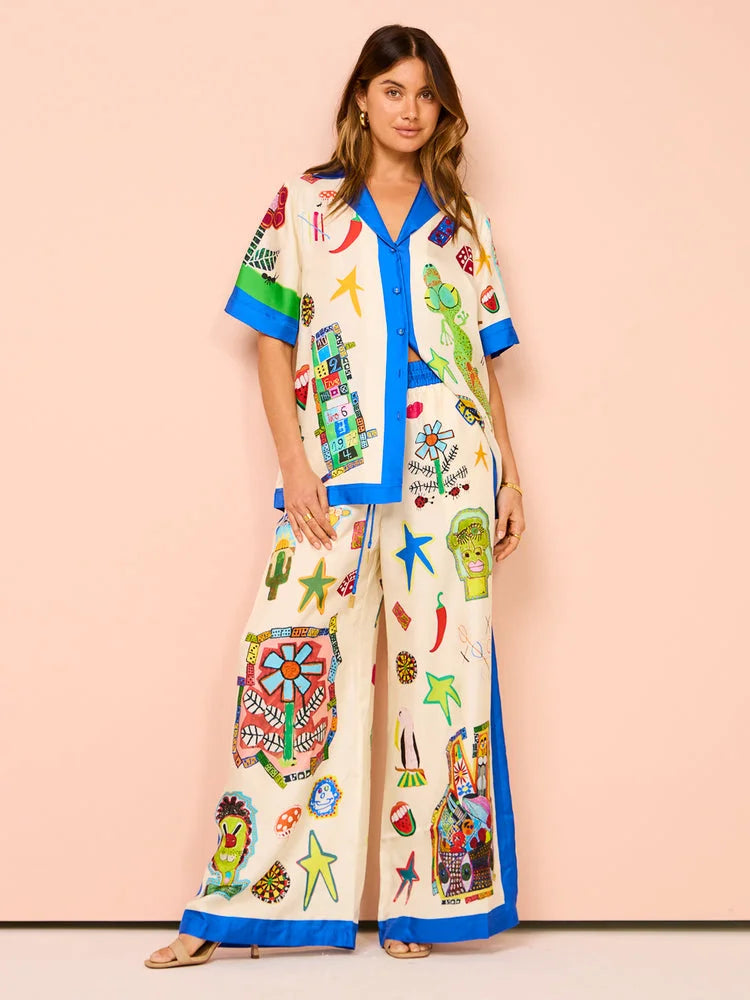 Rollers Shirt and Pant In Multi