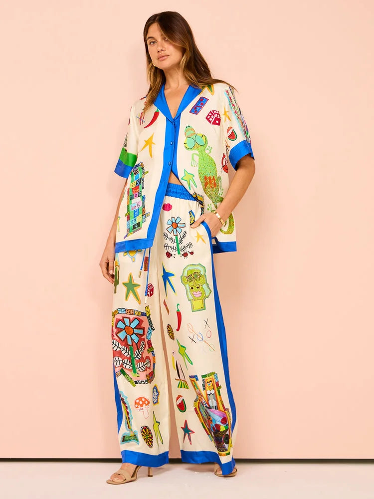 Rollers Shirt and Pant In Multi
