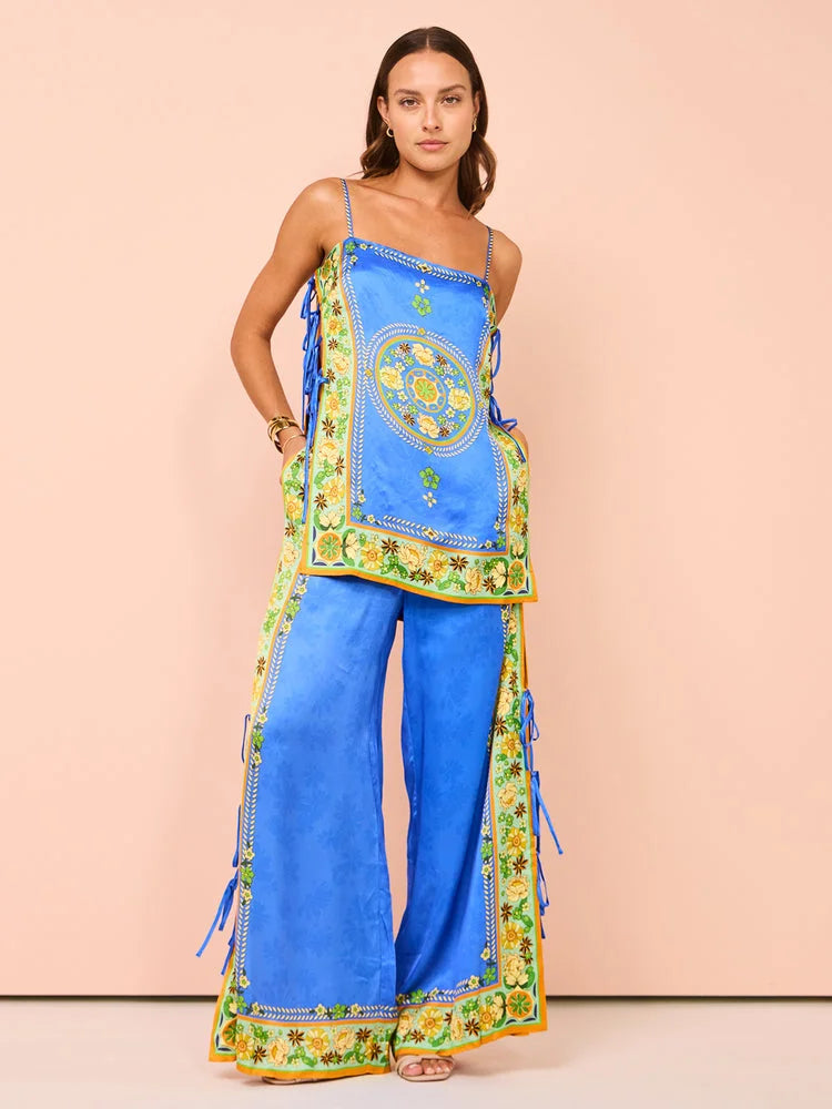 Linda Top and Pant In Multi