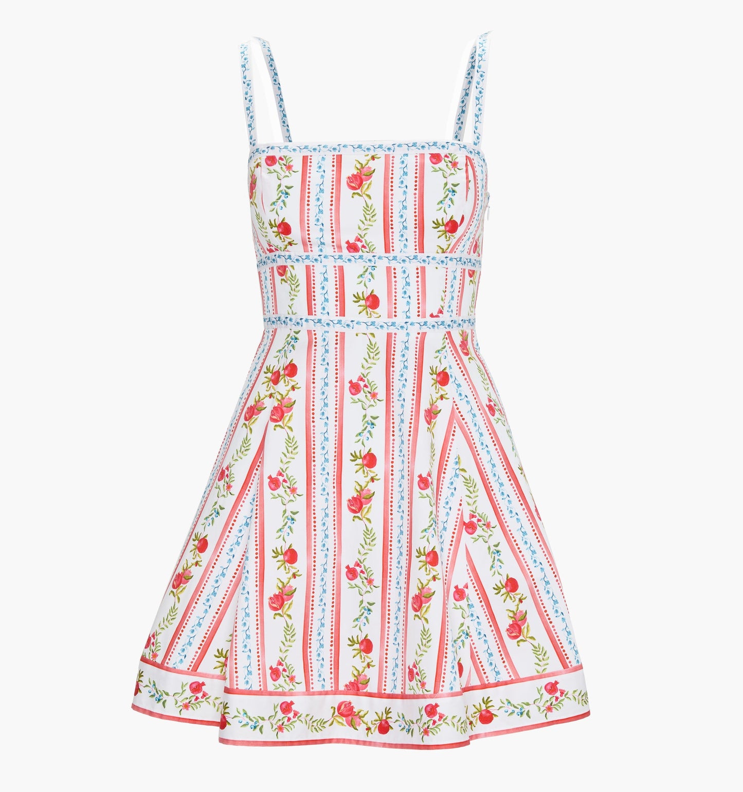 The Pomegranate Stripe Mini Dress