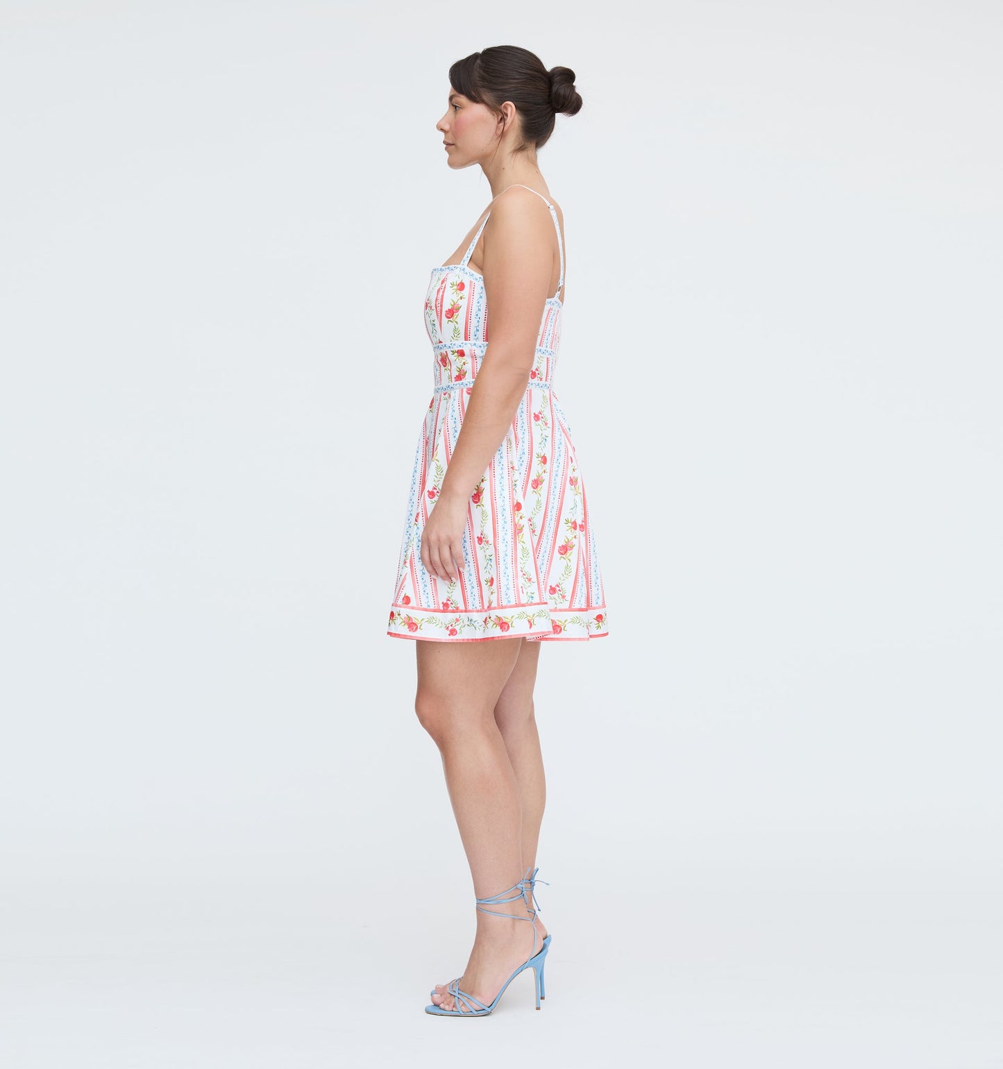 The Pomegranate Stripe Mini Dress