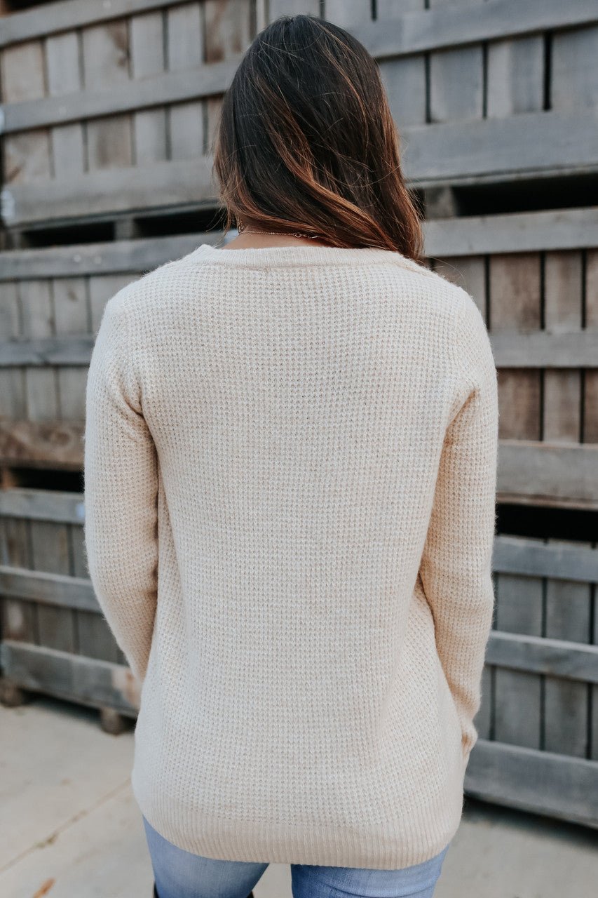 Pull gaufré à l'avoine brossée Autumn Glow