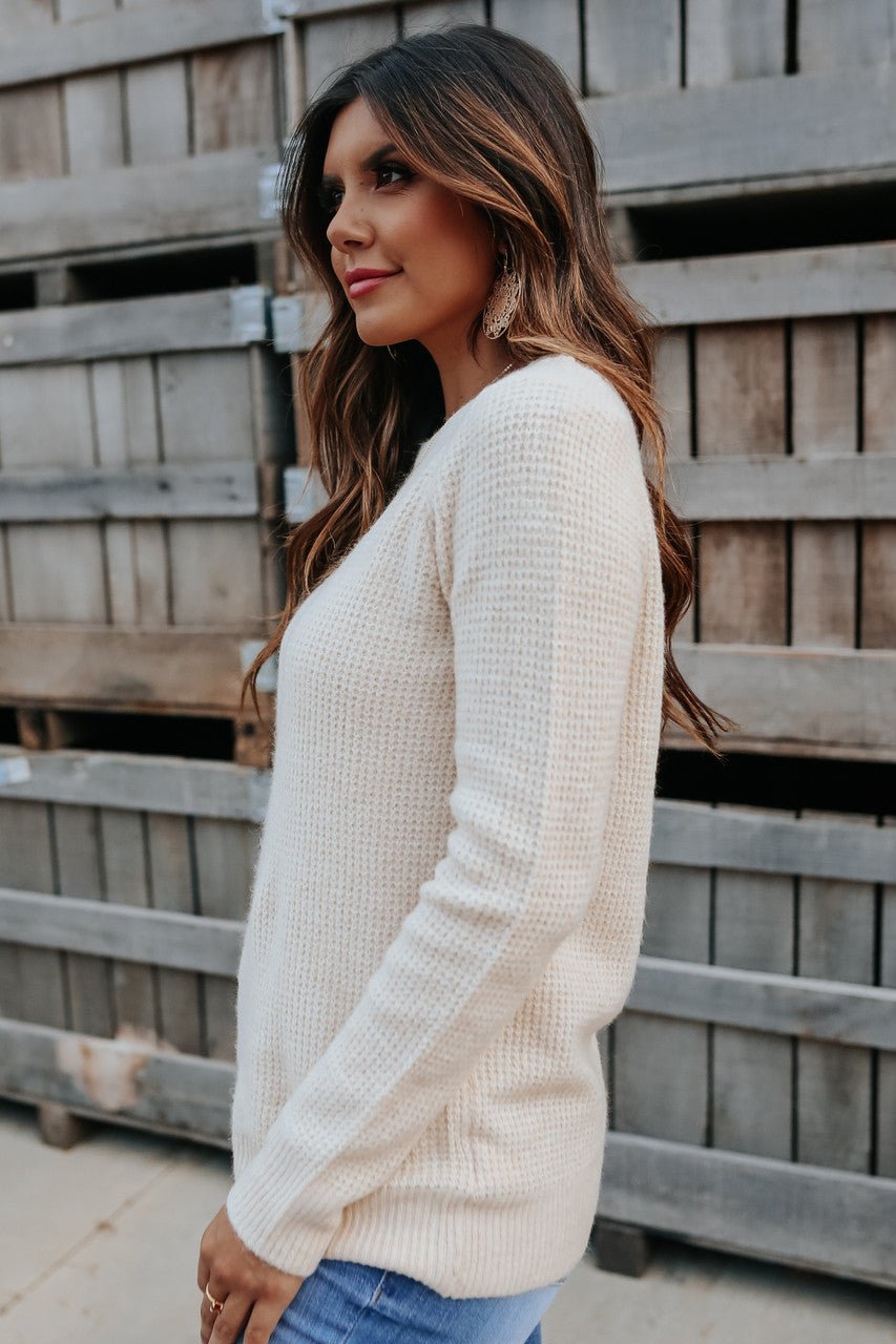 Pull gaufré à l'avoine brossée Autumn Glow