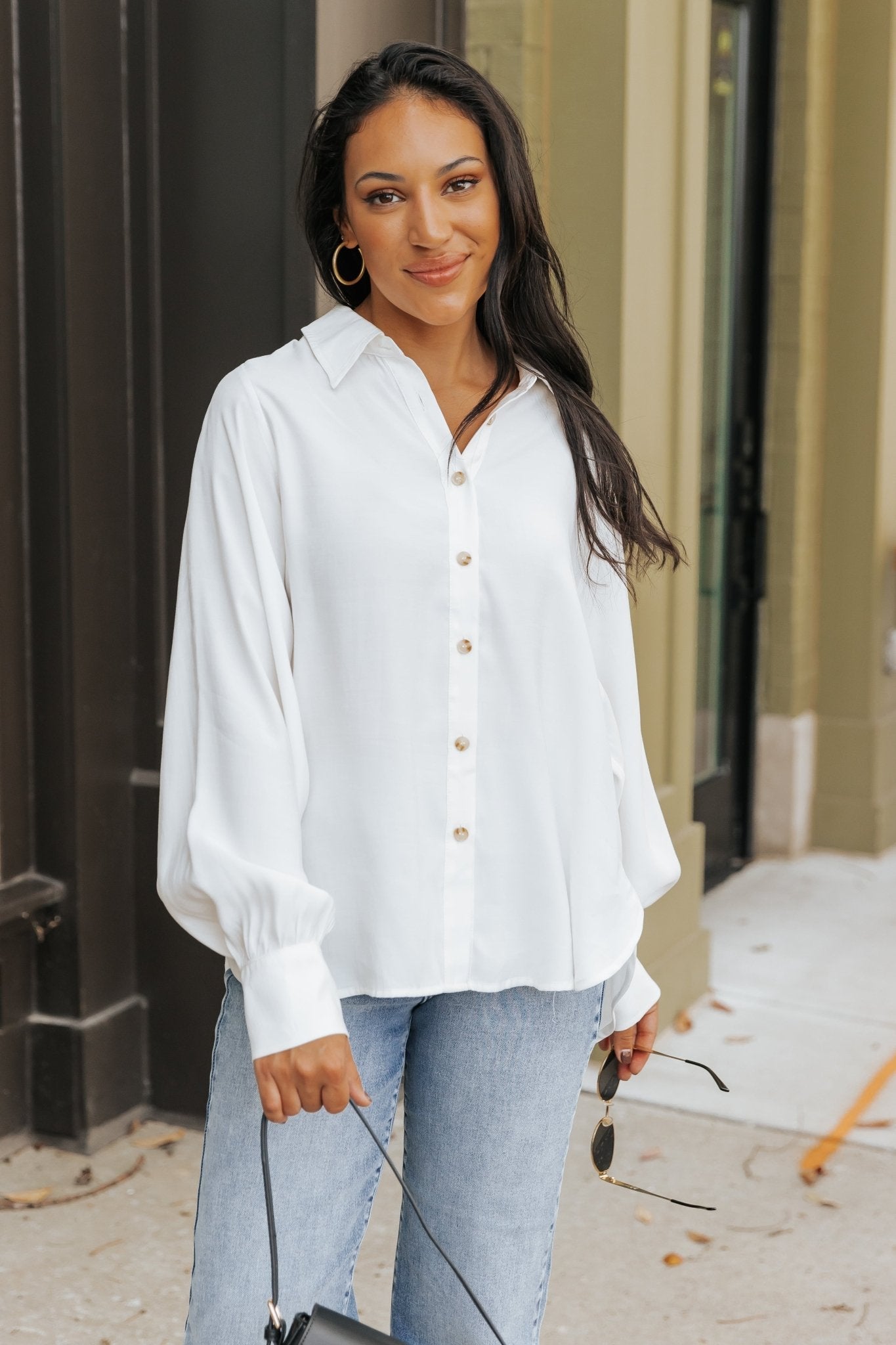 Chemise boutonnée ivoire Muse By Magnolia