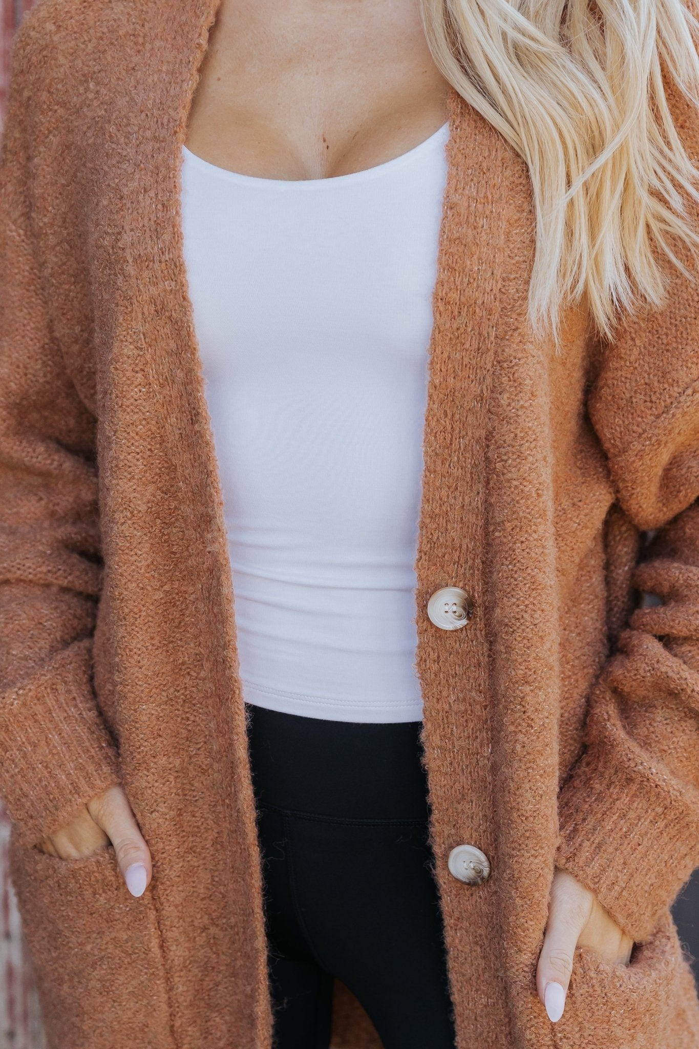 Sienna Fuzzy Button Down Cardigan | Pre Order