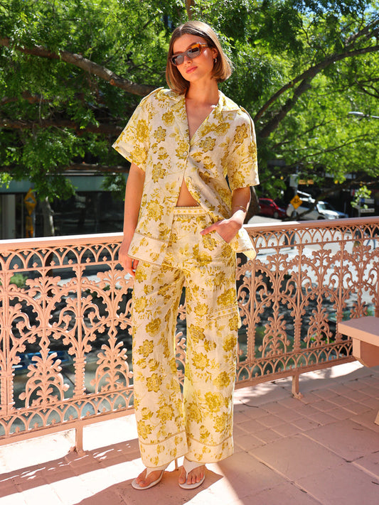 Esme Oversized Set in Golden Nectar