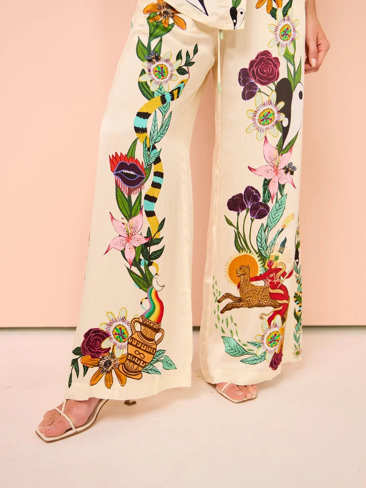 Modern Sophisticated Feel Satin Unique Print Set