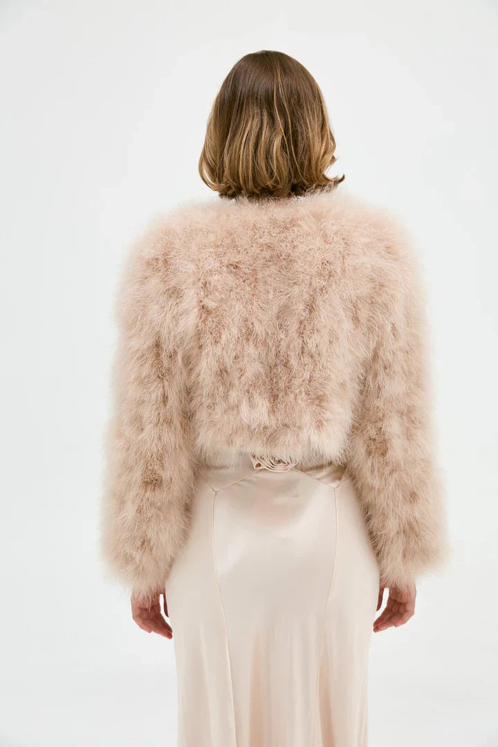 Manhattan Crop Jacket | Creme Brulee