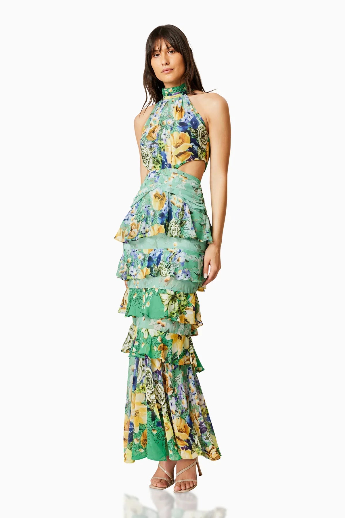 Gardenia Halter Maxi Gown