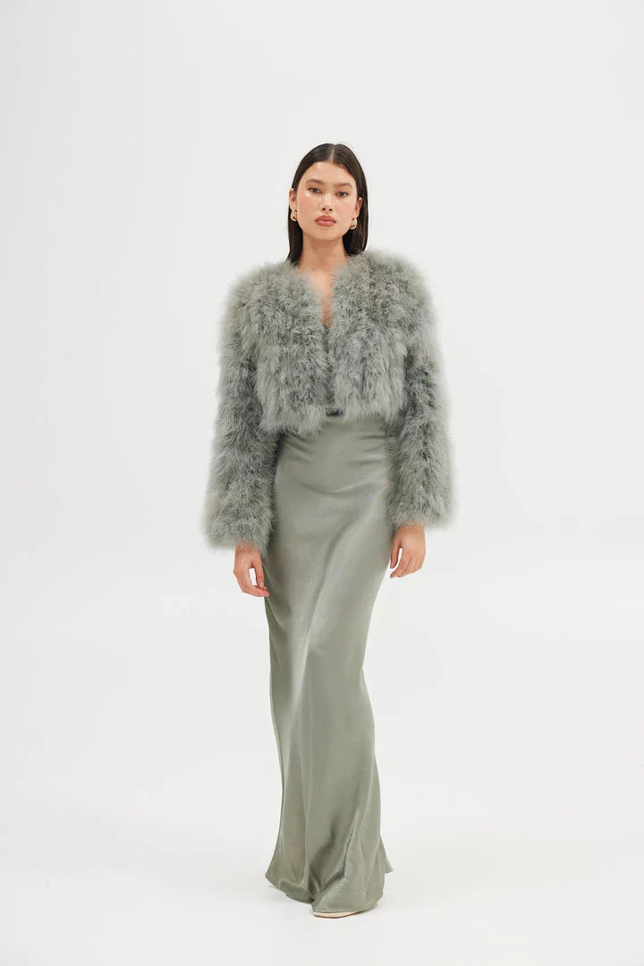 Jaqueta Manhattan Crop | Sage