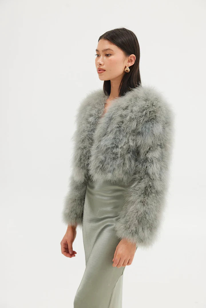 Jaqueta Manhattan Crop | Sage