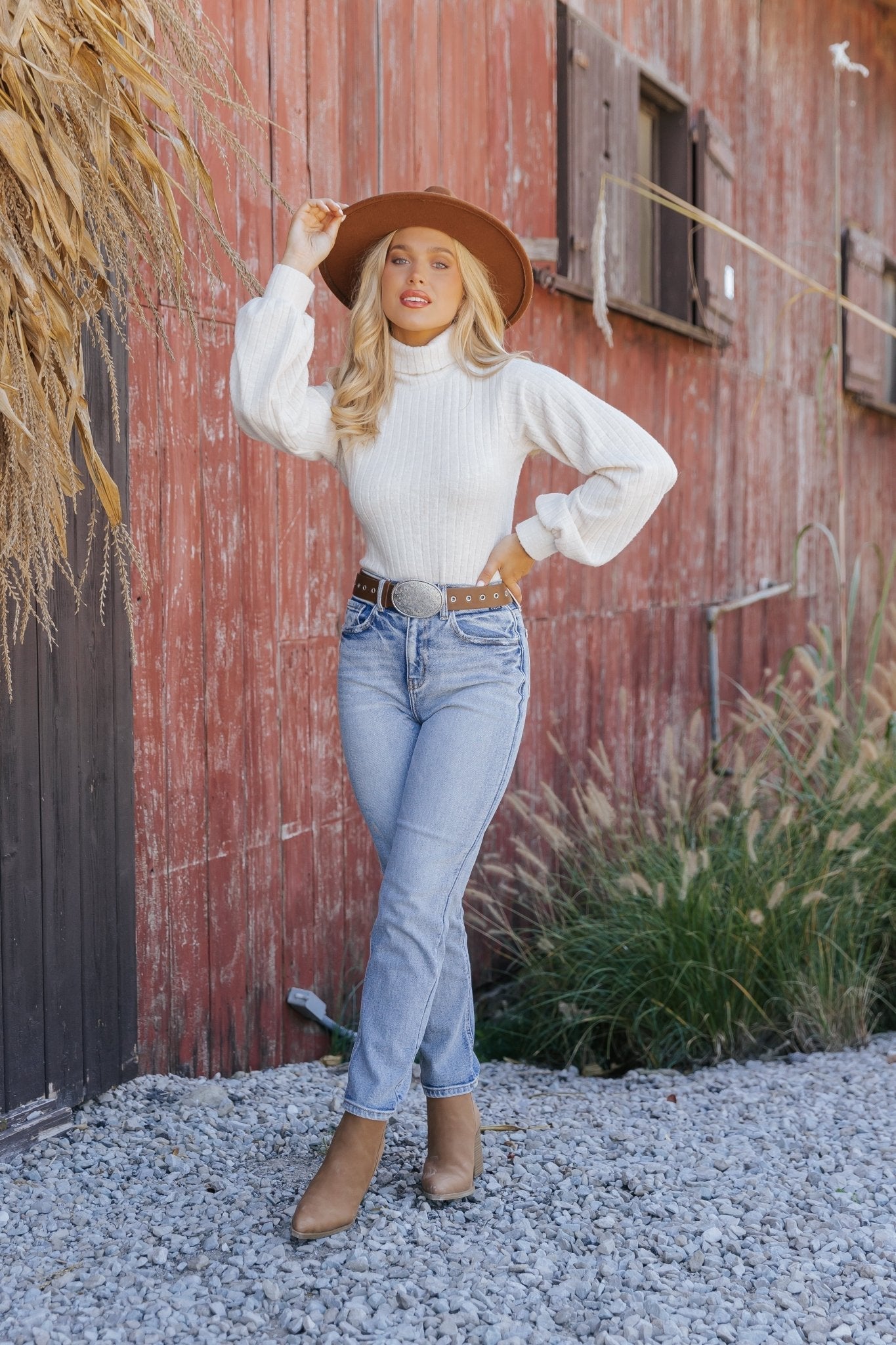 Cream Turtleneck Ribbed Bodysuit | Pre Order