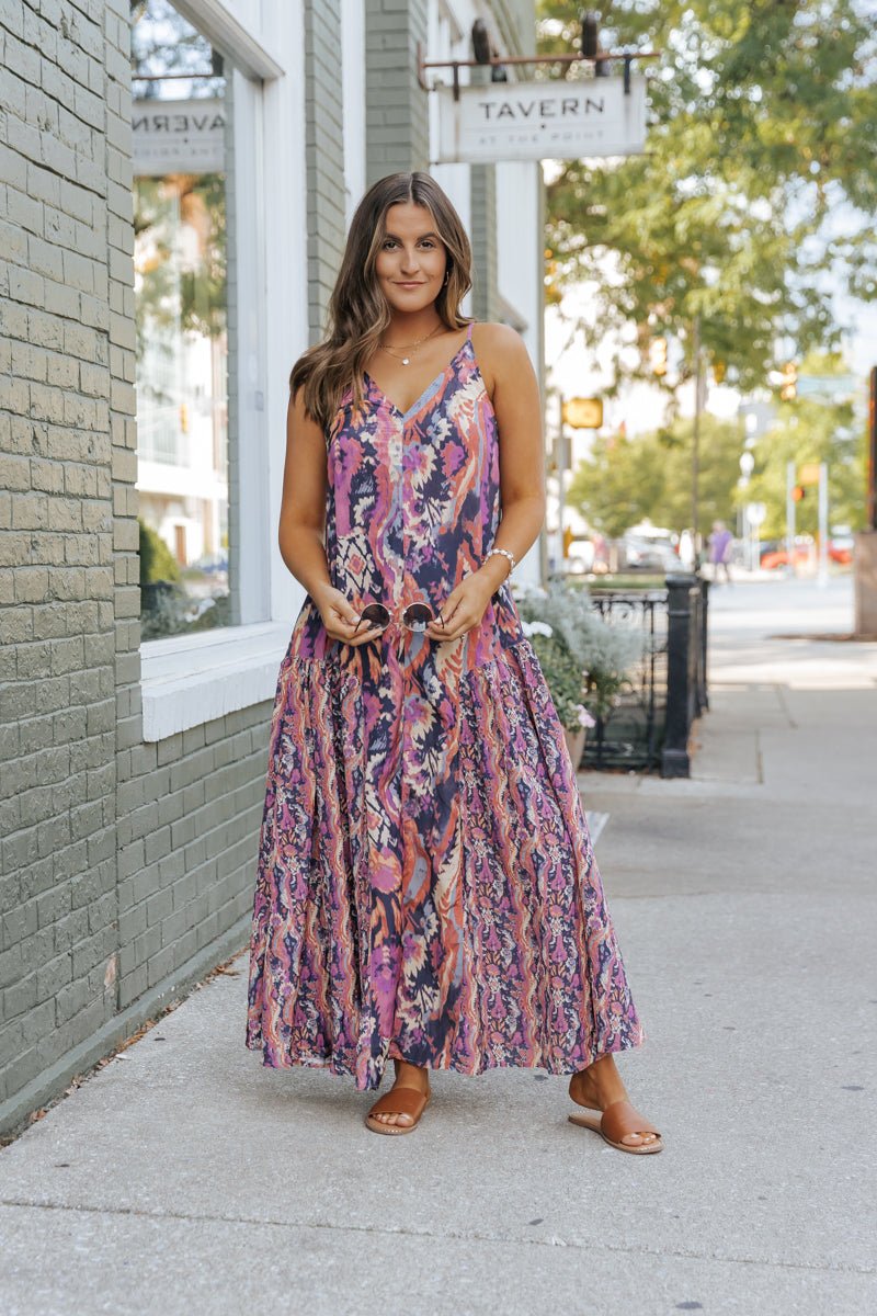 Multi Print Everything And More Maxi Dress