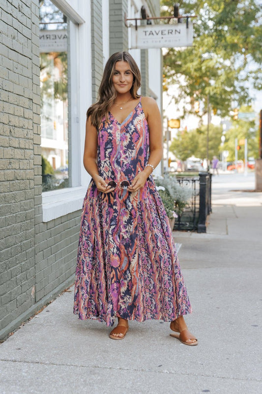 Multi Print Everything And More Maxi Dress