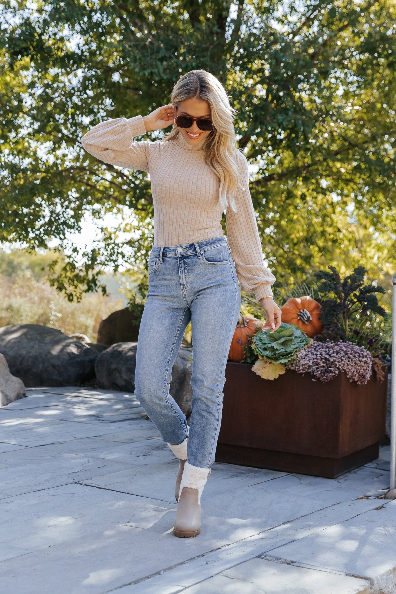 Mocha Turtleneck Ribbed Bodysuit | Pre Order