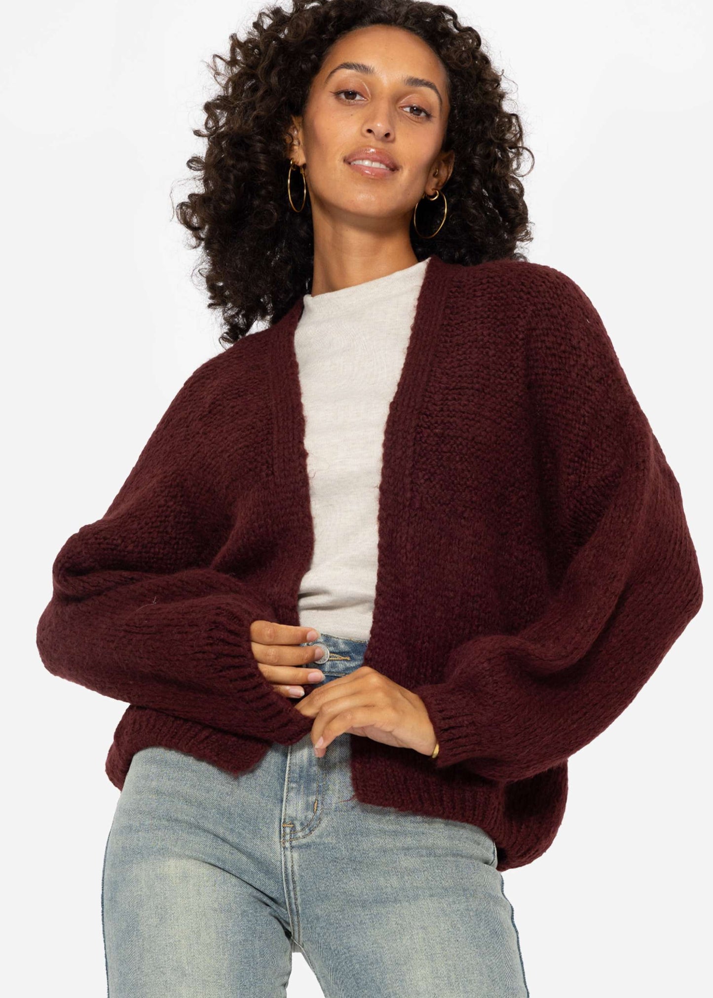 Fluffy cardigan